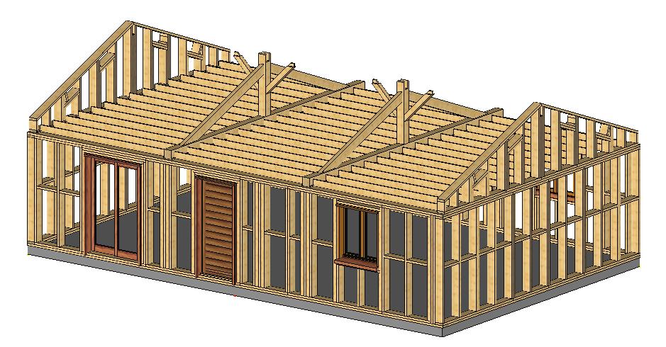 Schema maison ossature bois